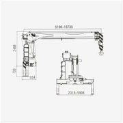Gru telescopica montata su camion da 10 tonnellate - TC250